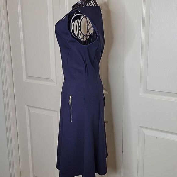 JADE MELODY TAN Navy Blue Dress Size Small - Picture 3 of 7
